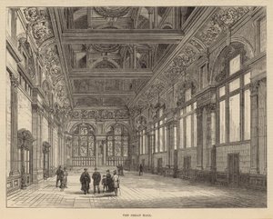 Nowe budynki City of London School: The Great Hall autorstwa English School