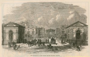 Nowe wejście na dworzec Euston Square autorstwa English School