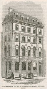Nowe biura Royal Insurance Company, Lombard Street, Londyn autorstwa English School