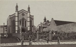 Newbury: Wesleyan Church  Schools (litografia) autorstwa English School