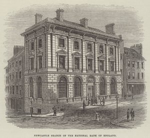 Newcastle Oddział Narodowego Banku Anglii (grafika) autorstwa English School