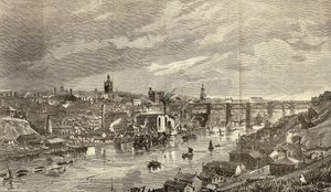 Newcastle upon Tyne w 1887 r. autorstwa English School