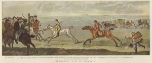 Newmarket w czasach Jerzego I autorstwa English School