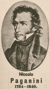 Niccolo Paganini (grawiura) autorstwa English School