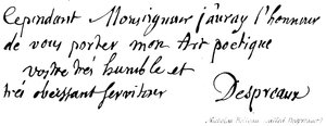 Nicholas Boileau (zwany Despreaux) autorstwa English School