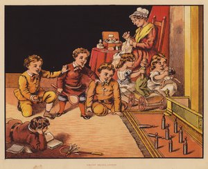 Dziewięć szpilek (druk kolorowy) autorstwa English School