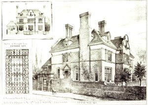 No.17 Kelston, St. Johns Avenue, z The Building News, 10 lutego 1882 r. autorstwa English School