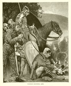 Żołnierze normańscy, 1066 autorstwa English School