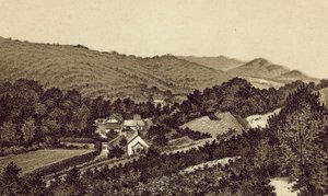 North Devon: Lee Church and Valley (litografia) autorstwa English School