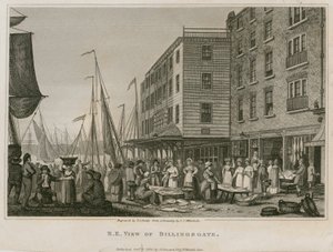 Widok na północno-wschodnią Billingsgate autorstwa English School