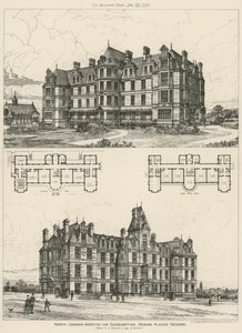 North London Hospital for Consumption, projekt zajął drugie miejsce autorstwa English School
