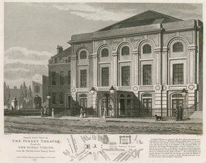 Północno-wschodni widok na Surrey Theatre, Blackfriars Road, Londyn autorstwa English School