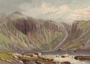 Północna Walia, Llyn Idwal (kolor lito) autorstwa English School