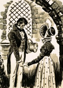 Opactwo Northanger (gwasz na papierze) autorstwa English School