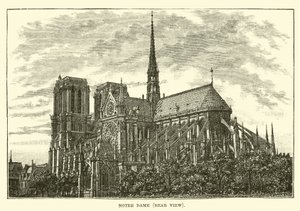 Notre Dame, widok z tyłu autorstwa English School