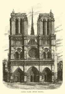Notre Dame, front zachodni autorstwa English School