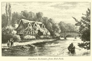 Nuneham Backwater, z Hall Field autorstwa English School
