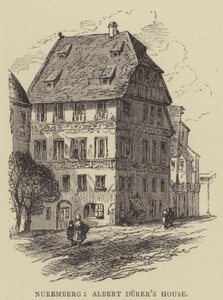 Norymberga, Dom Alberta Durera (rycina) autorstwa English School