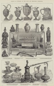 Przedmioty zainteresowania na wystawie Ryde Art Treasures (grafika) autorstwa English School