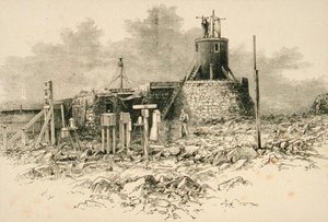 Stacja Obserwatorium na szczycie Ben Nevis, ze „Scottish Pictures” wydanej przez Towarzystwo Religijne Traktu autorstwa English School