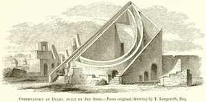 Obserwatorium w Delhi, zbudowane przez Jey Sing autorstwa English School