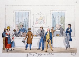 Urząd Paszportów w Calais, 1822 autorstwa English School