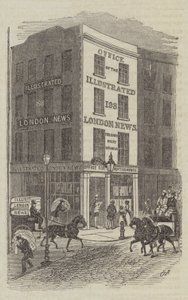 Biuro Illustrated London News (grawerowanie) autorstwa English School