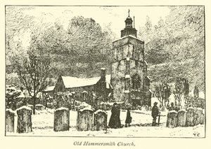 Stary Kościół Hammersmith autorstwa English School