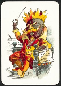 Old King Cole był wesołą starą duszą (kolor lito) autorstwa English School