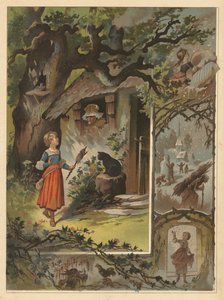 Stara Matka Gęś (chromolitho) autorstwa English School