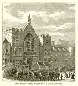 Old Palace Yard, Westminster, XVIII wiek autorstwa English School