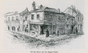 Old Pye Street i Ragged School autorstwa English School