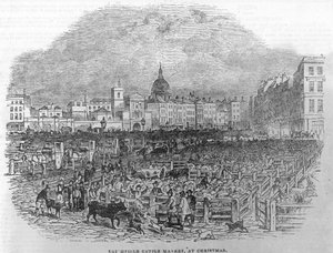 Alter Smithfield-Markt von English School