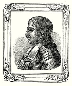 Oliver Cromwell urodził się w 1599 r., został protektorem w 1653 r., zmarł w 1658 r. (grafika) autorstwa English School