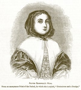 Żona Olivera Cromwella, ilustracja z The Pictorial History of England autorstwa English School