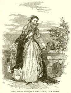Olivia i giermek [Wikariusz Wakefield]. Autor: J. Absolon autorstwa English School
