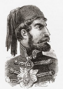 Omar Pasha Latas, z ilustrowanej historii świata Warda i Locka, wyd. ok. 1882 r. autorstwa English School