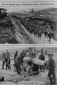 Na froncie brytyjskim – górale i haubica okopowa, 1914-18 autorstwa English School
