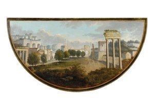 Jeden z pary stolików do herbaty George III, prawdopodobnie irlandzki, ok. 1780 r autorstwa English School