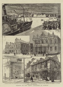 Otwarcie nowych budynków użyteczności publicznej w Ipswich (grawerowanie) autorstwa English School