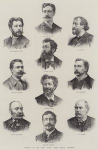 Otwarcie Salonu Paryskiego Niektórzy malarze francuscy (grafika) autorstwa English School