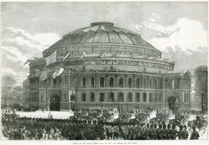 Otwarcie Royal Albert Hall przez królową Wiktorię autorstwa English School