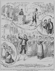 Otwarcie jesiennego sezonu operowego w Londynie: sceny ze spektakli Crispino e la Comare i Cavalleria Rusticana w Shaftesbury Theatre autorstwa English School