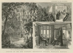 Otwarcie nowego Students Residential College, Middlesex Hospital autorstwa English School