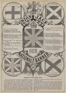 Pochodzenie Union Jack (grawerunek) autorstwa English School
