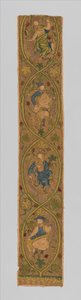 Orphrey, 3. ćw. XIV w. (metal, jedwab i linia) autorstwa English School