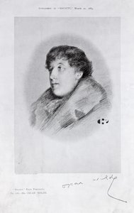Oscar Wilde (1854-1900) portret Bijou, od Towarzystwa autorstwa English School