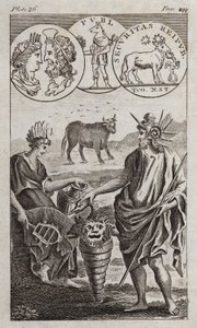 Ozyrys, Apis, Serapis (Grawerowanie) autorstwa English School