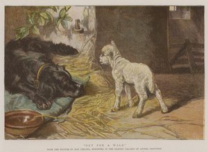 Na spacer (kolorowa litografia) autorstwa English School