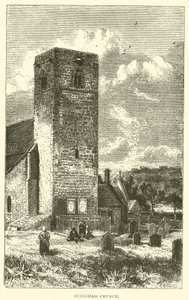 Kościół Ovingham (grawerunek) autorstwa English School